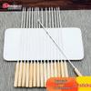 Shangkoujia Stainless Steel BBQ Skewers with Wooden Handle