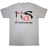 Nas Unisex Erwachsener One Mic Backprint T-Shirt
