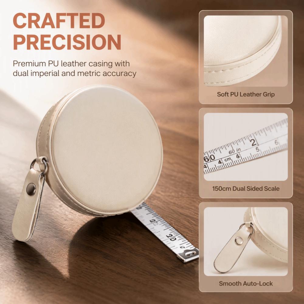 PU Leather Sewing Tape Measure Dual Scale Flexible Measuring Tape Mini Tape Measure For Tailor