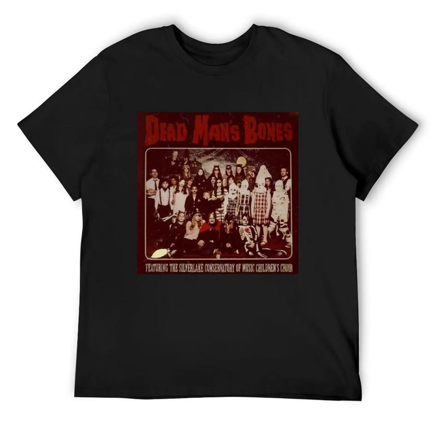 Dead Man s Bones T-Shirt street wear boys animal print custom shirt funny costumes T-shirt men S