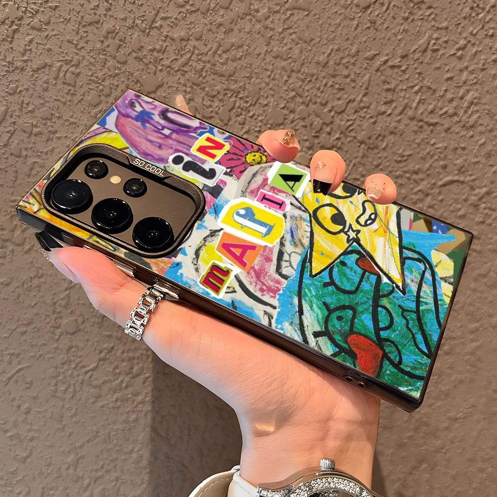 Band LATIN MAFIA Phone Case for Samsung Galaxy S25 Edge S24 S23 S22 S21 S20 Ultra Silicone Colorful Silver Phone Case Galaxy S24 Ultra