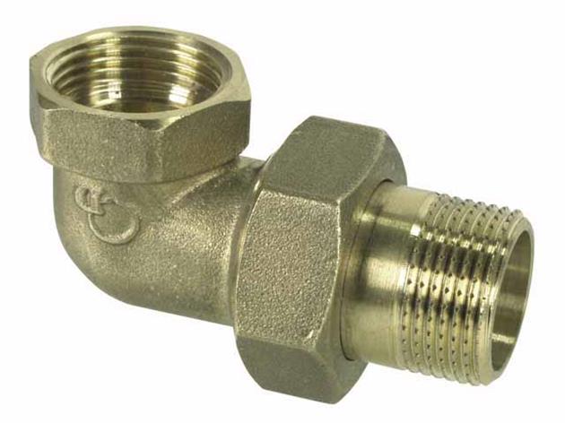 Brass Angle Union 3/4" Gw/Gz