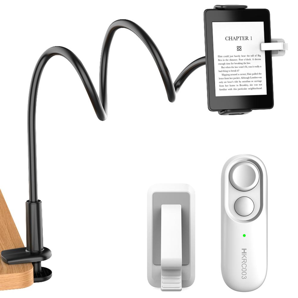 

Радиочастотный пульт дистанционного управления для перелистывания страниц, съемки фото, записи видео, дистанционный триггер, чтение в режиме hands-free для аксессуаров Kindle белый