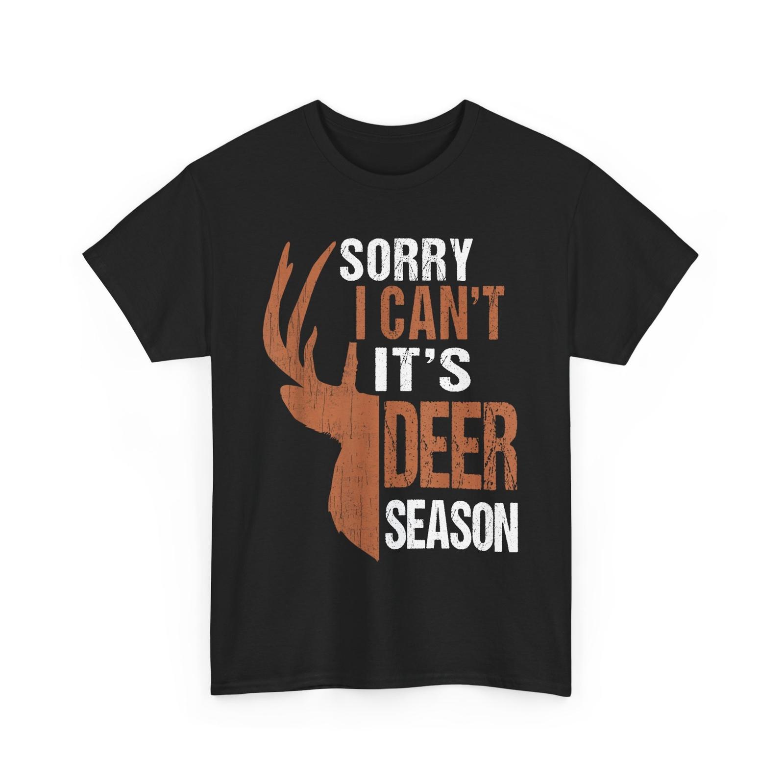 Hunting-Shirt Mens Sorry Its Deer Season Funny Hunter Dad T-Shirt S