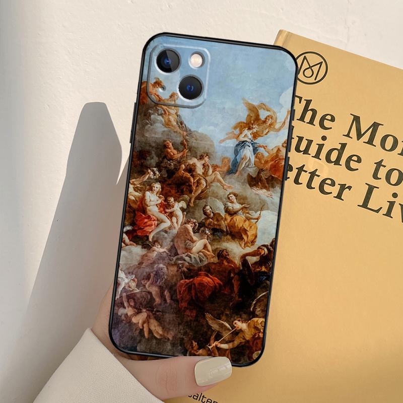 Renaissance Art Painting Phone Case For iPhone 17 16 15 14 11 12 13 Pro Max mini XR 16e 15 16 Plus 17 Air Full Cover