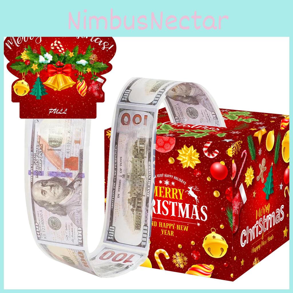 Red Christmas Party Gift Box With Foldable Design For Holiday Celebrations And Giving