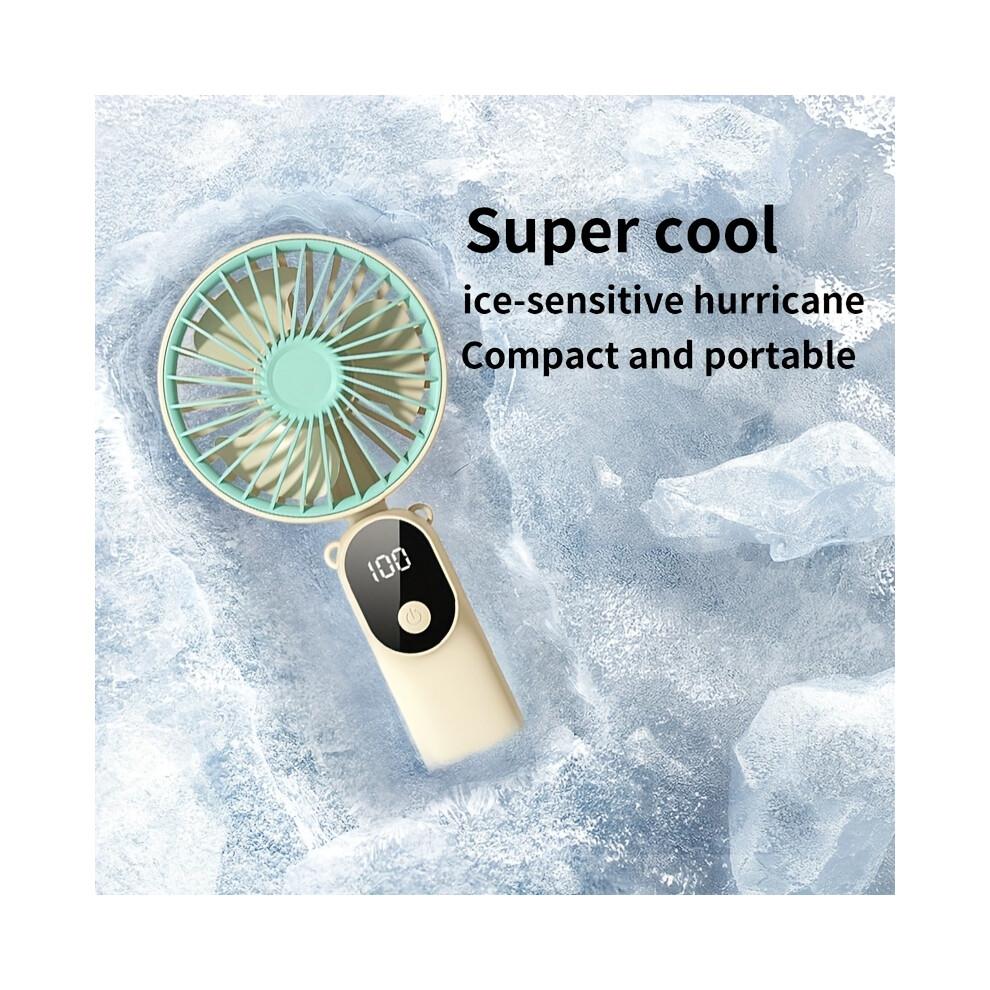 Persönlicher Handheld -Fan -UB -rechargable Tragbarer Lüfter, Mini -Lüfter Mit Geschwindigkeitskontrolle Für Reisen, Camping, Büro, Zuhause