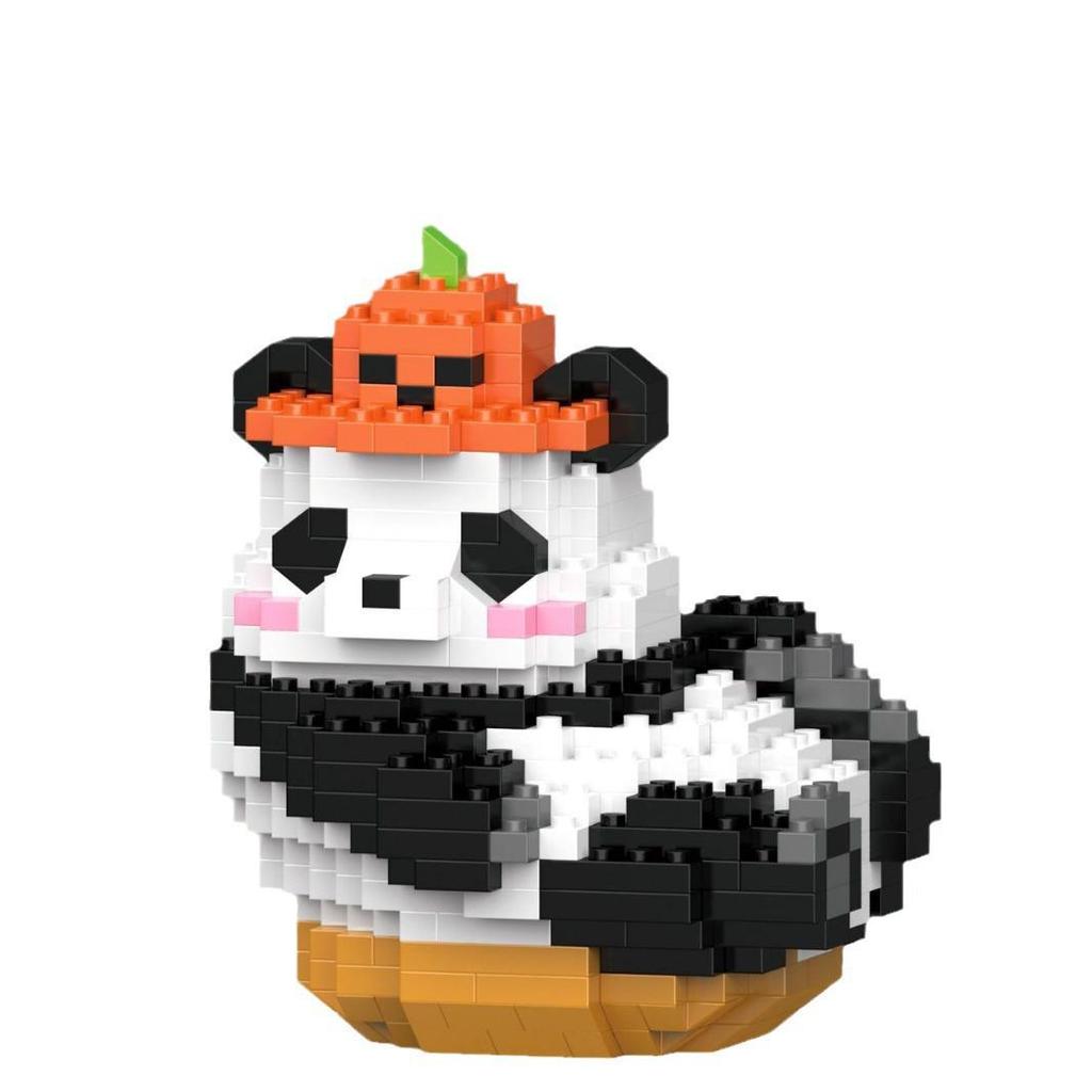 Compatible Lego Panda Hua Hua Meng Lan Fu Bao Doll Building Blocks Toy