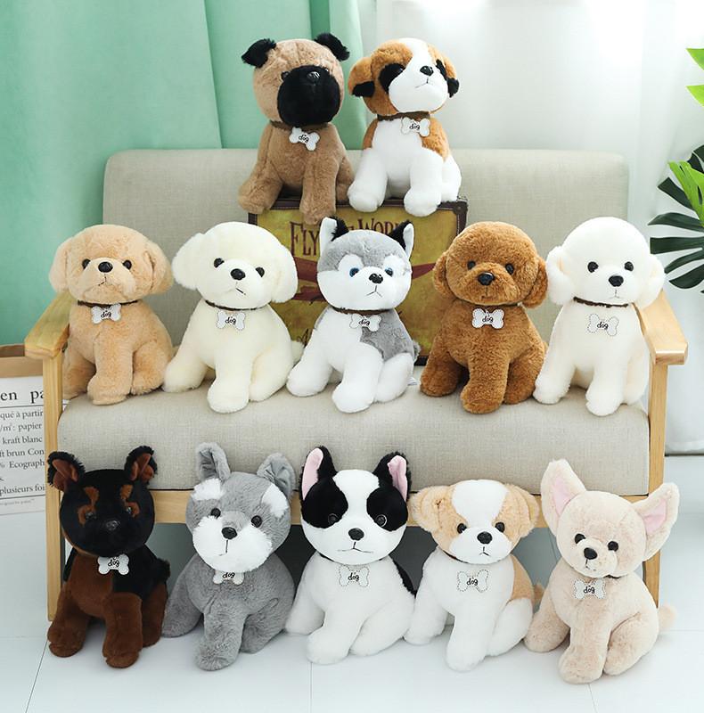 Dog Pug Emulational Bulldog Chihuahua Plush Toy Stuffed Animal Decoration Doll