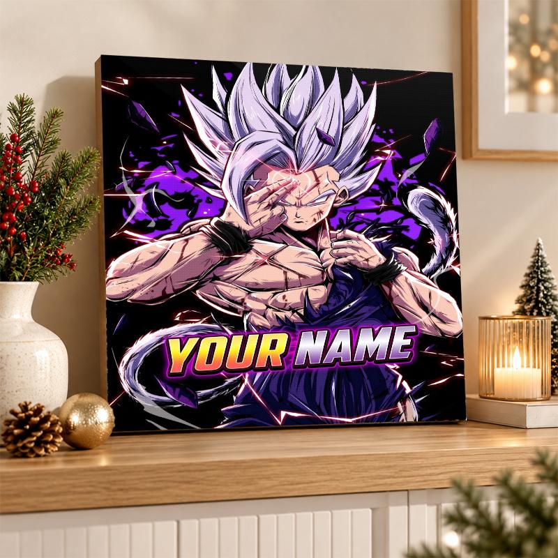 Dragon Ball Gohan Custom Name Diamond Painting Personalized 5D Full Drill DIY Diamond Art Home Decor