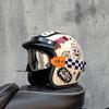 ORZ high-quality motorcycle retro helmet 3/4 semi covered helmet couple scooter cascos para moto capacetes de moto