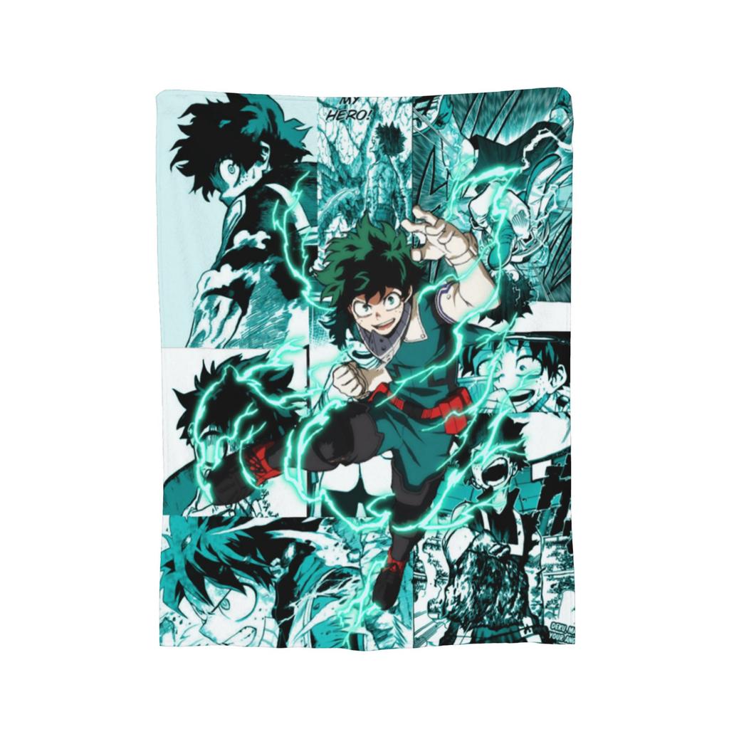 Todoroki Shoto Blankets My Hero Academia Anime Manga Fleece Vintage Warm Throw Blankets for Chair Covering Sofa  Winter,