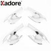Side Door Handle Bowl Cover Trim For Honda Fit Jazz    Carbon Fiber Car Molding Garnish Exterior Accessories