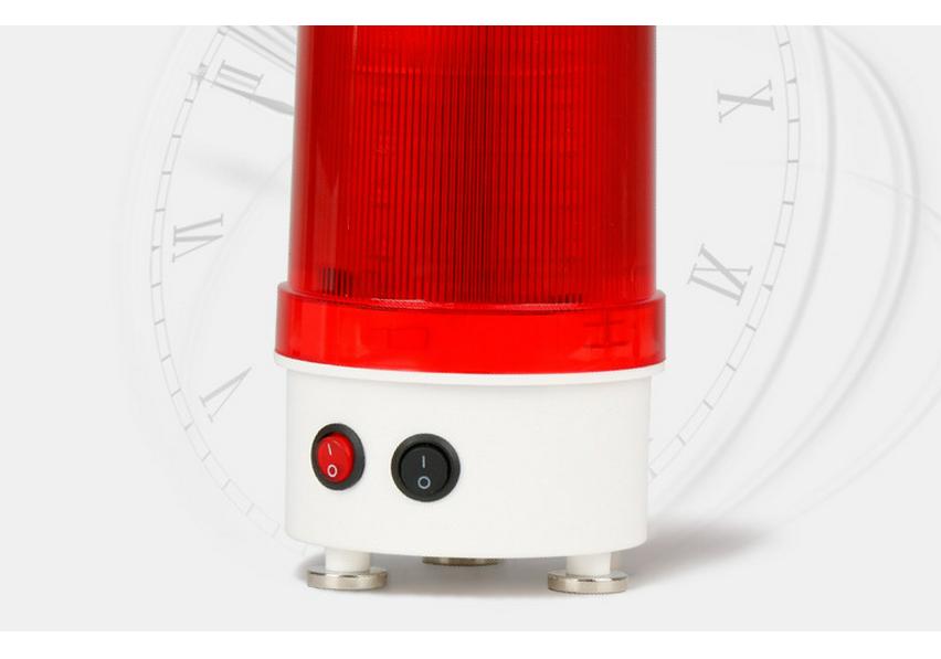 QY-01J LED Magnetic Rotating Strobe Safety Light with Sound Alarm