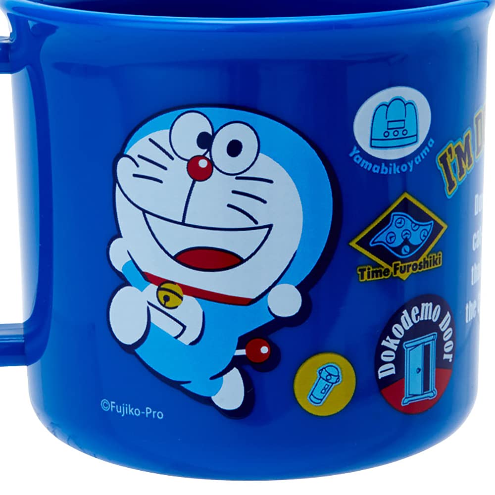 Sanrio Plastic Cup for and Dish Dryer Made In Includes Name Doraemon 880973 SANRIO Children, 200ml, Microwave, Dishwasher, Safe, Japan, Sticker,