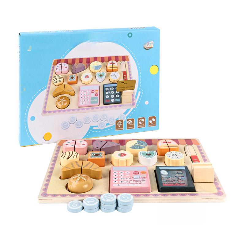 Wooden Pretend Play Kitchen Tea Set for Kids - Early Education Toy