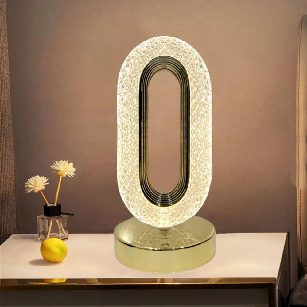 Dimmable LED Atmosphere Lamp Cordless Star Bedside Lamp Creative Crystal Night Light  Bedroom
