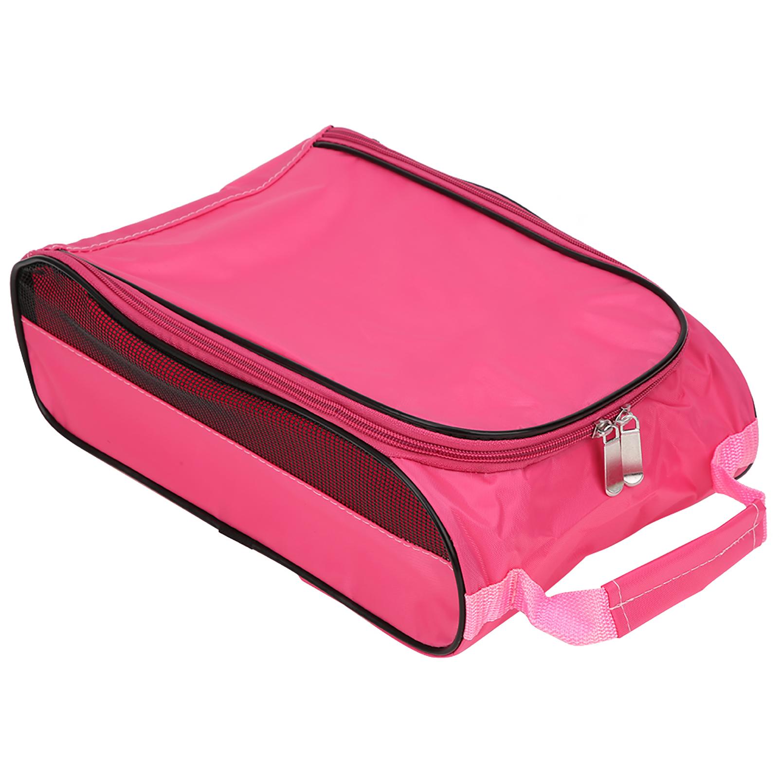 

Нейлоновая сумка для обуви для гольфа розового цвета, портативная, дышащая, большой емкости, органайзер для хранения обуви