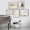 Vintage Neutral Tone Poster Watercolor Sketches Art Print French Country Canvas Oil Painting Wall Picture Living Room Home Decor