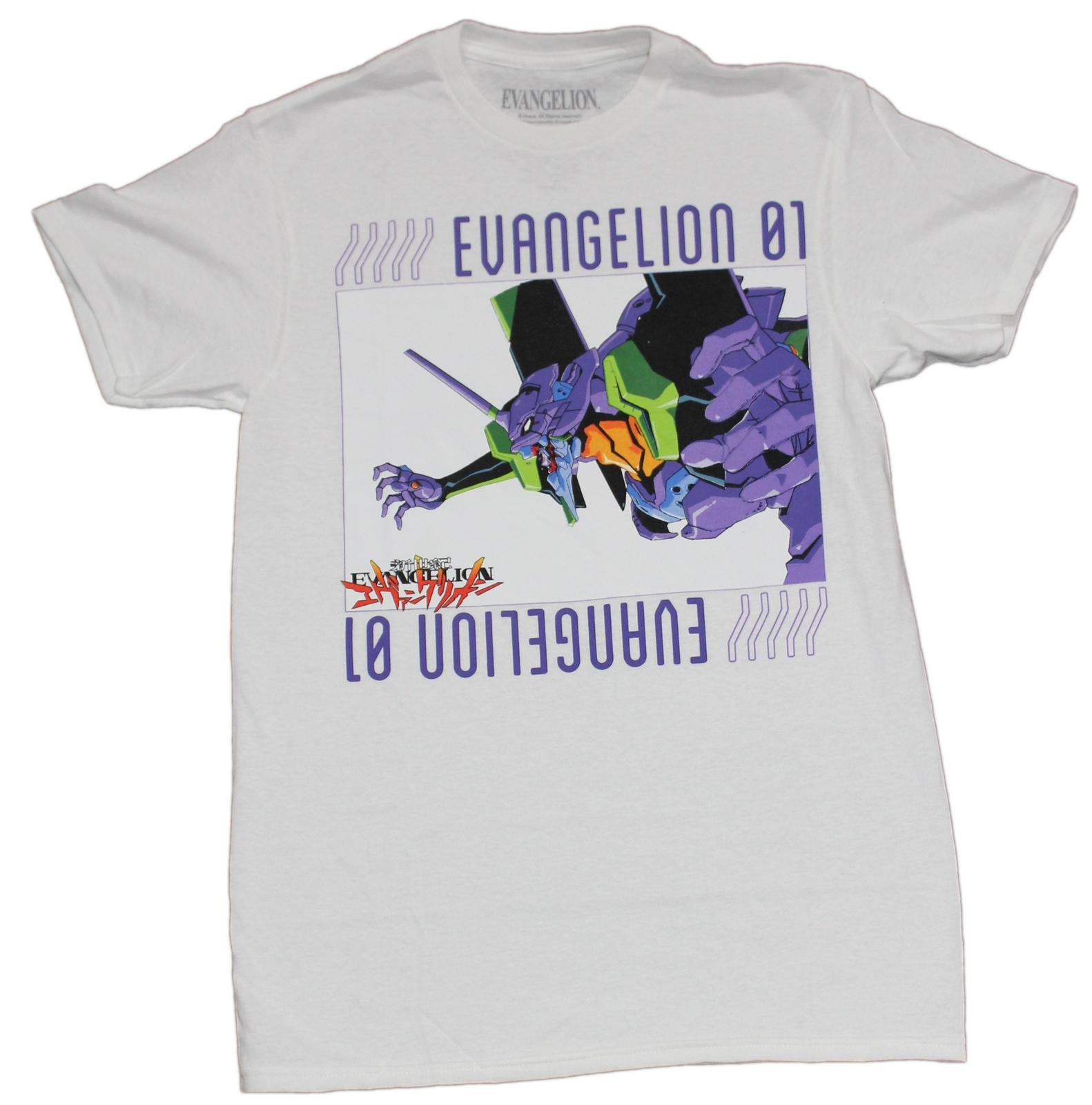 Evangelion New Adult T-Shirt - 01 Mech Attack Box Image S