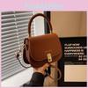 Trendy Saddle Bag Chic Everyday Crossbody Handbag With Stylish Soft Pu Material
