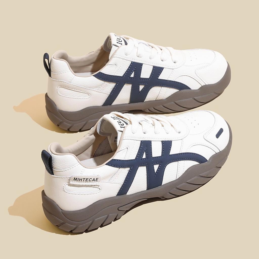 Retro German training shoes women's 2025 autumn new heightening casual versatile Forrest Gump shoes soft sole comfortable little white sports shoes