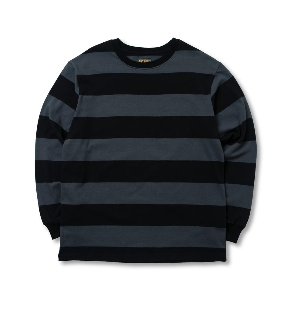 Beullaegpipi Black Pp Engineering Stripe Tee L/S