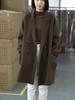 2025 Damen Midilanger Wollmantel im koreanischen Stil, doppelseitig