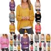 Elegant Women Plus Size Long Sleeve Pullover T-shirt With Loose Baggy Casual Fit
