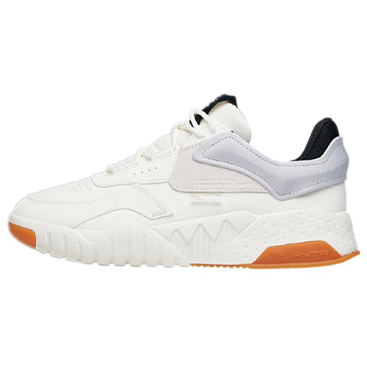 

Anta Slip Resistant Abrasion Resistant Low top Skateboard Shoes Men s White Gray 912138051-1 41