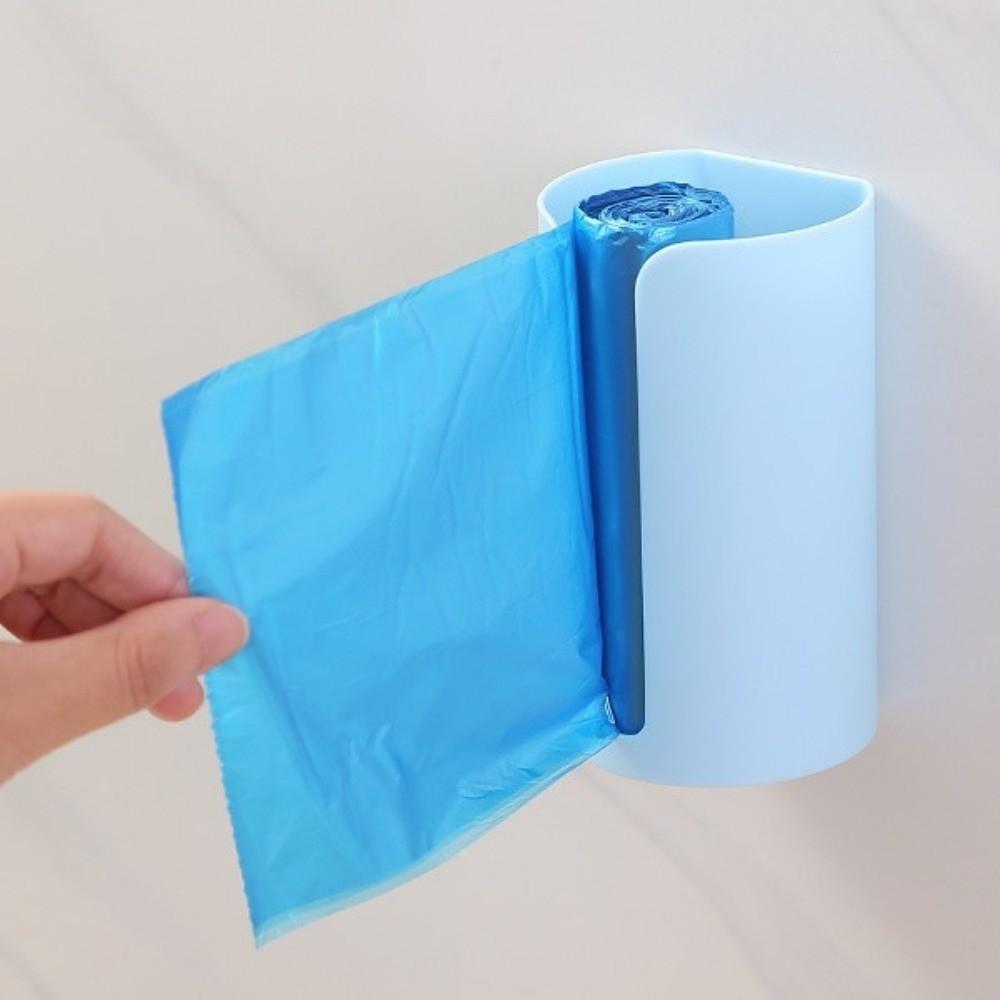 5Pcs Nail-Free Wall-Mounted Container Multi-Function Removable Trash Bag Dispenser Durable Easy Install Garbage Bag Holder