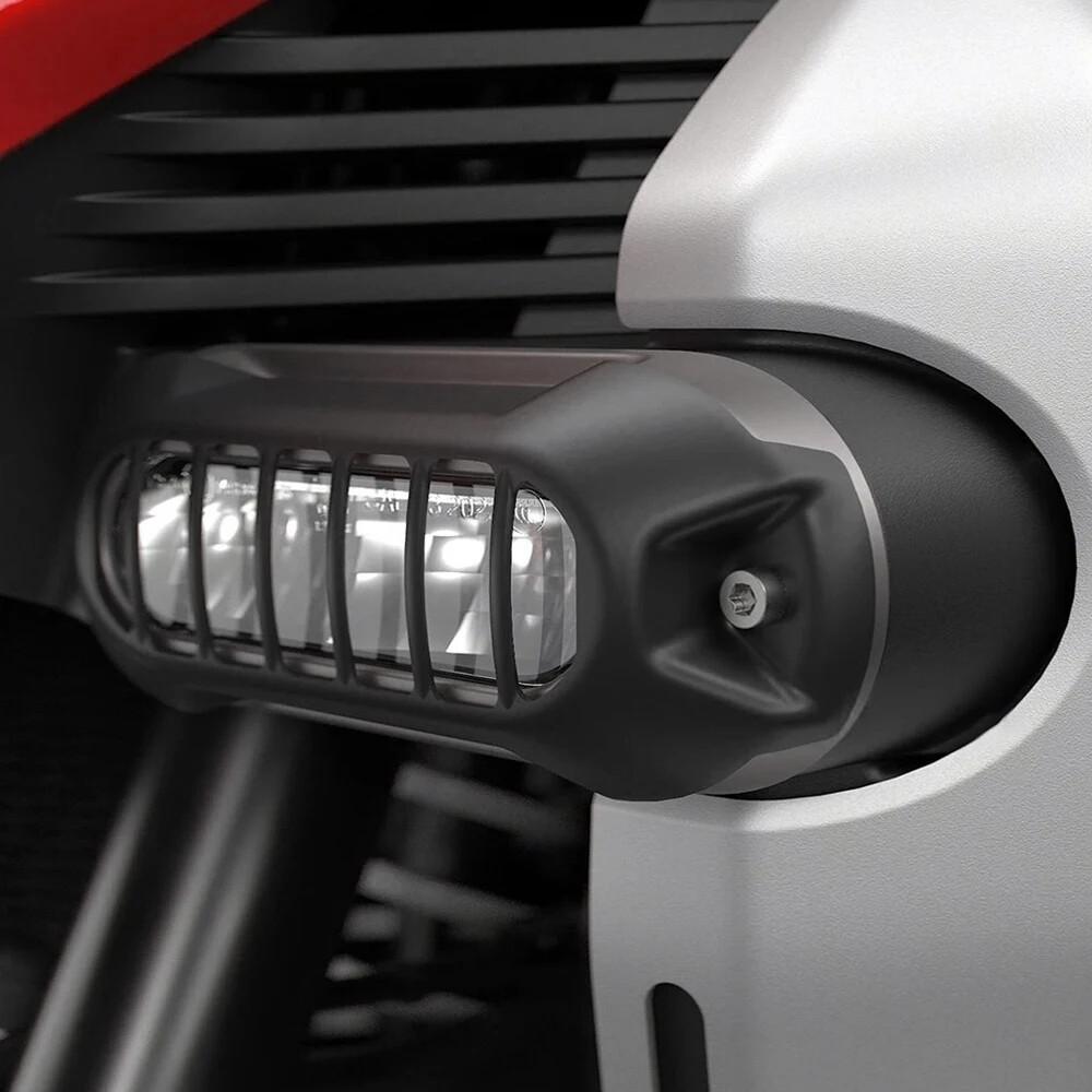Auxiliary Light Protection Cover Grill Black For Bmw R1300Gs Adventure 2024-2025