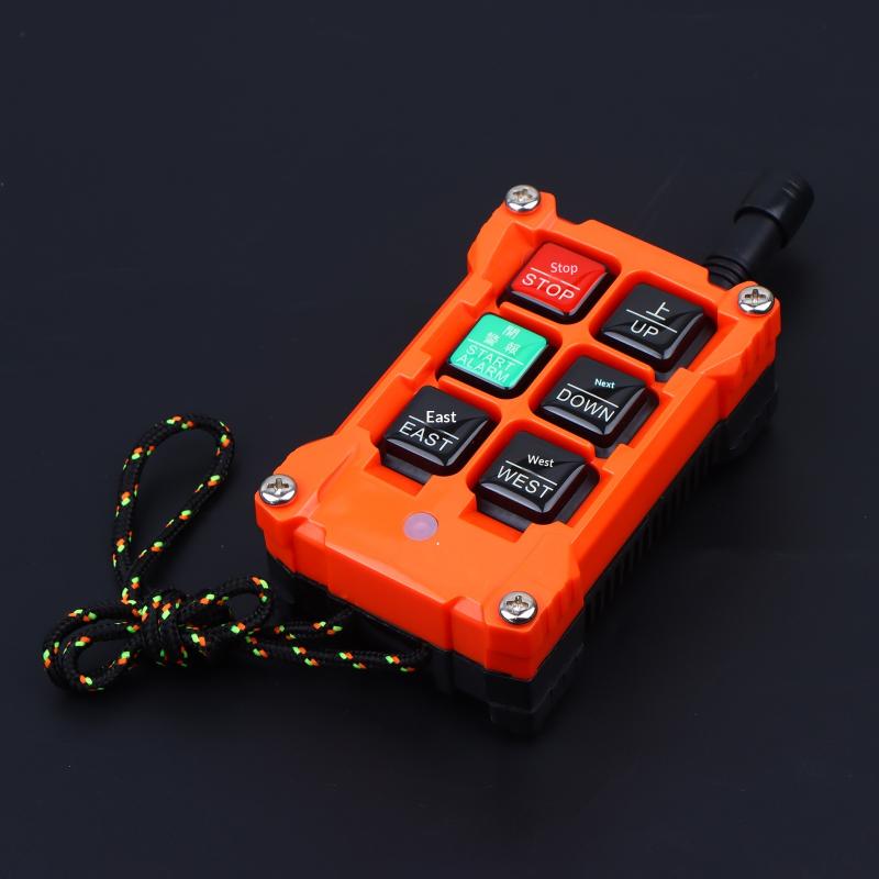 4 Button Key Single Speed Dc 12V-24V Hoist Wireless Industrial Remote Control Ip67 Waterproof Overhead Crane Truck