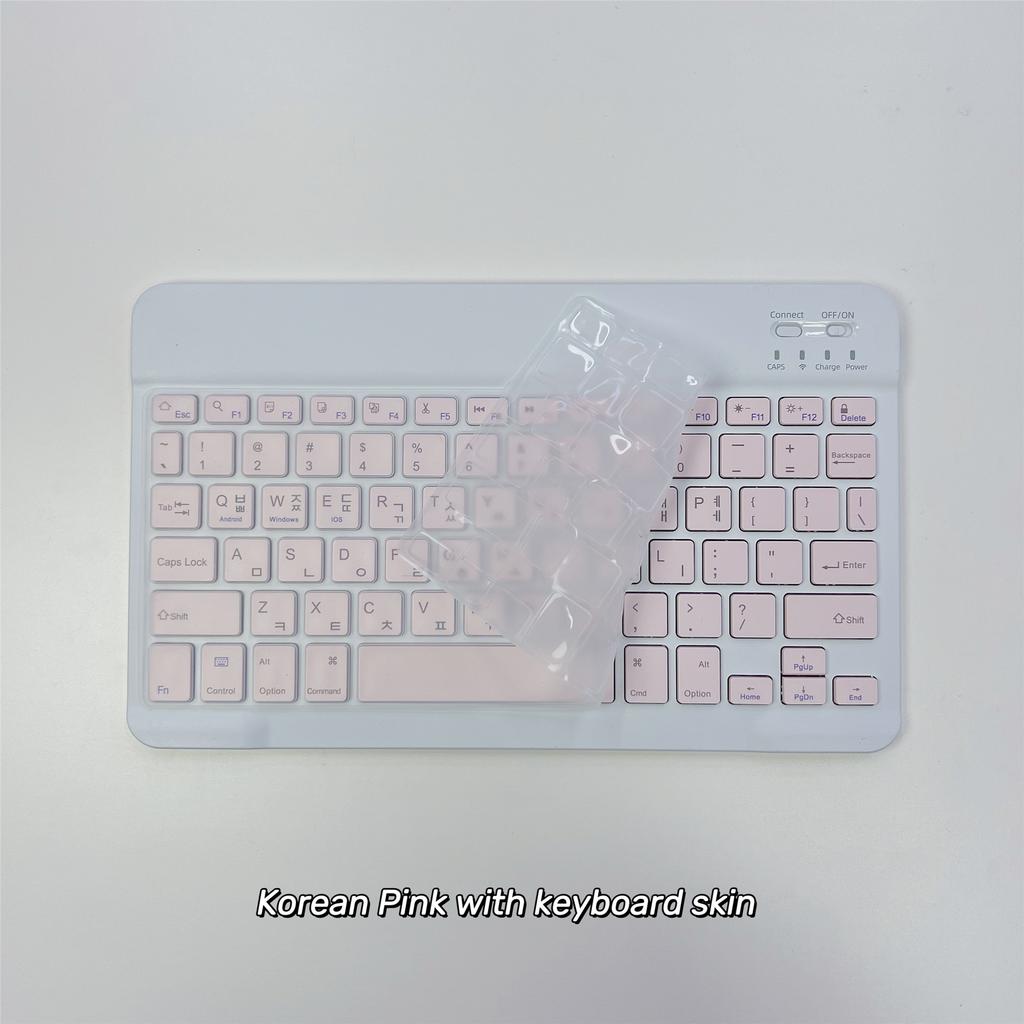 Koreanische Sprache Ultra-Schlanke Bluetooth-Tastatur Tragbar Mini Kabellos Wiederaufladbar für iPad Koreanisch