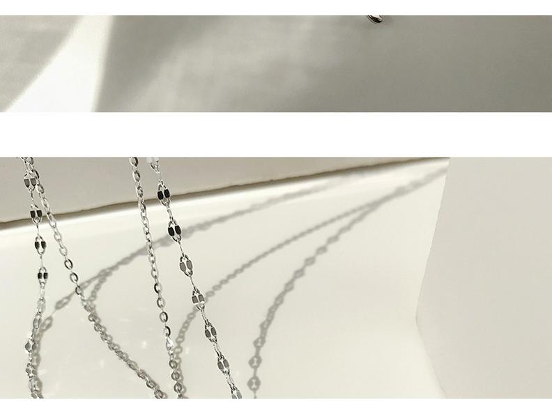 Double Layer Butterfly & Zircon Pendant Necklace in s925 Silver - Best Friend Layered Clavicle Chain Gift