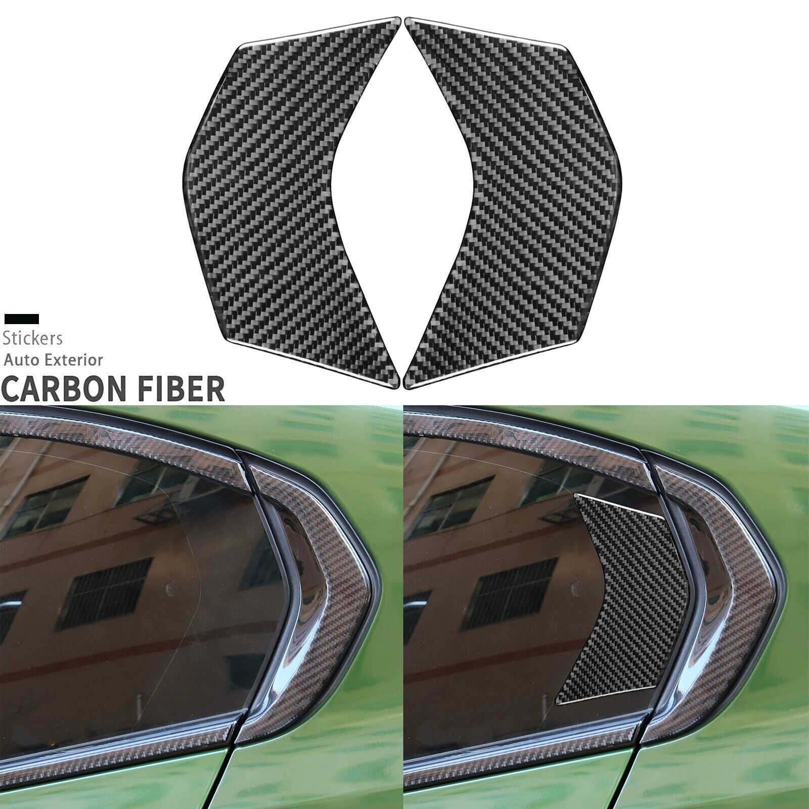 Real Carbon Fiber Exterior Rear Window Cover Trim For BMW 3 Series G20 G28 19-24