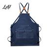 Cross Back Work Apron Waterproof Kitchen with Pockets Chef Cooking for Men Women Floral Arrangement Barista Gardening Painting Craft
