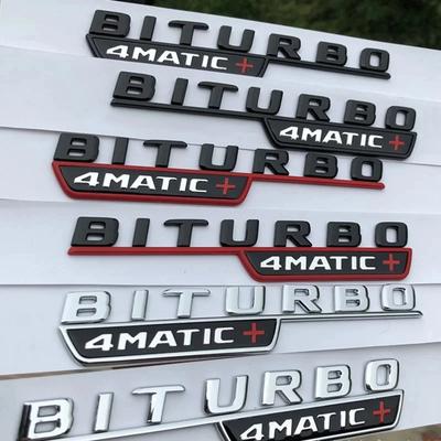 3D Auto Kotflügel BITURBO 4MATIC Plakette Emblem Aufkleber Für Mercedes C43 AMG W205 W204 E43 W213 W212 GLC43 GLE43 W166 W167 Zubehör