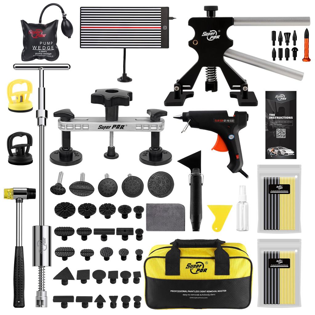 Super PDR Tool Car Dent Removal Kit Paintless Dent Repair Kits Dent Puller Suckers Suction Cup for Cars Body Denting Auto tools