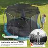 Trampolin Sonnenschutz Abdeckung Rundes Netz Sonnenschutz Baldachin Netz Trampolin Schutz Sprungbrett Baldachin Abdeckung 6/8 Stangen