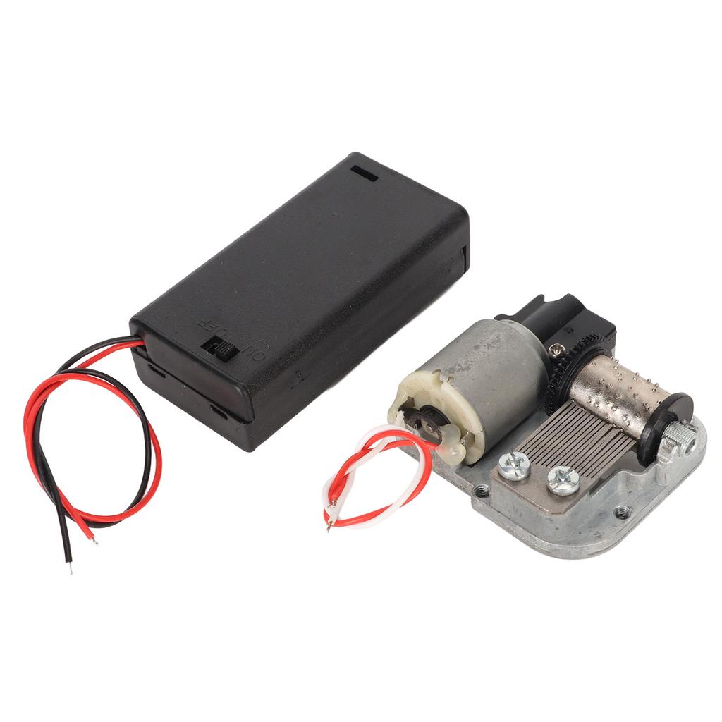 DIY Clockwork Music Box Battery Powered Soothing Music 18 Note Musical Mechanism Movement