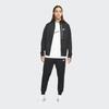 Nike Solid Color Casual Embroidered Logo Stand-Up Collar Jacket Men Outerwear Black DA0004-010
