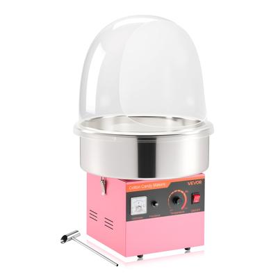 VEVOR Electric Cotton Candy Machine, 1000W Electric Floss Maker With Cover, Commercial Cotton Candy Machine w/Stainless Steel Bowl & Sugar Scoop