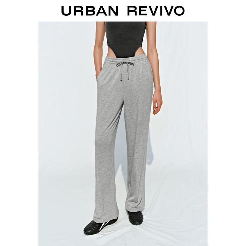 

UR 2025 Summer Women s Wide-Leg Drawstring Pants XXS