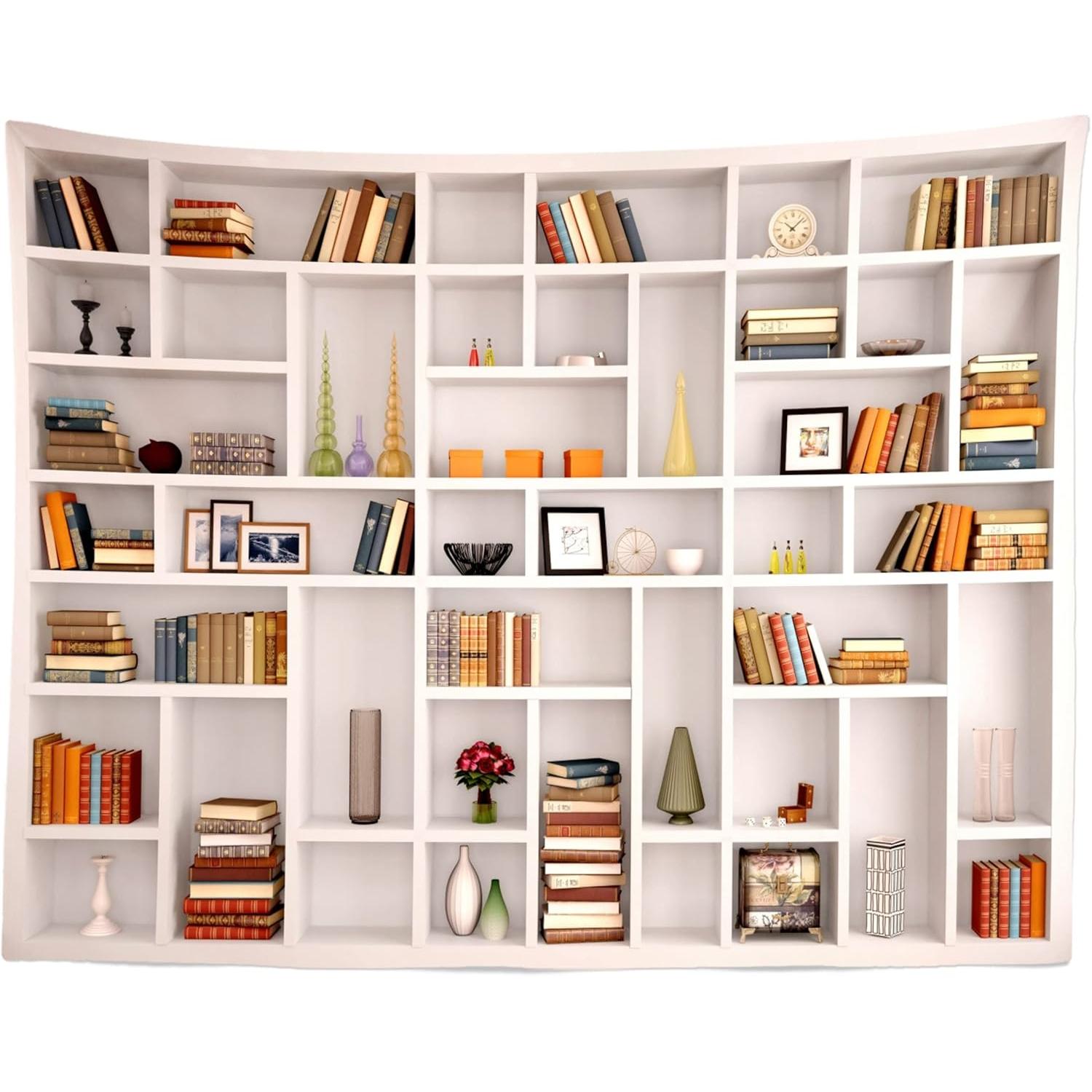 Tapestry Modern Library with Bookshelves and Beleco 75x100