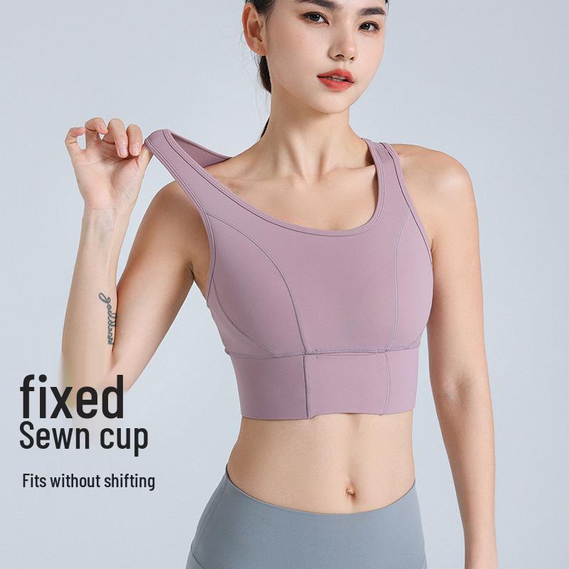 Plus Size Shockproof Sports Bra for Women - Anti-Sagging High-Strength Yoga Tank Top