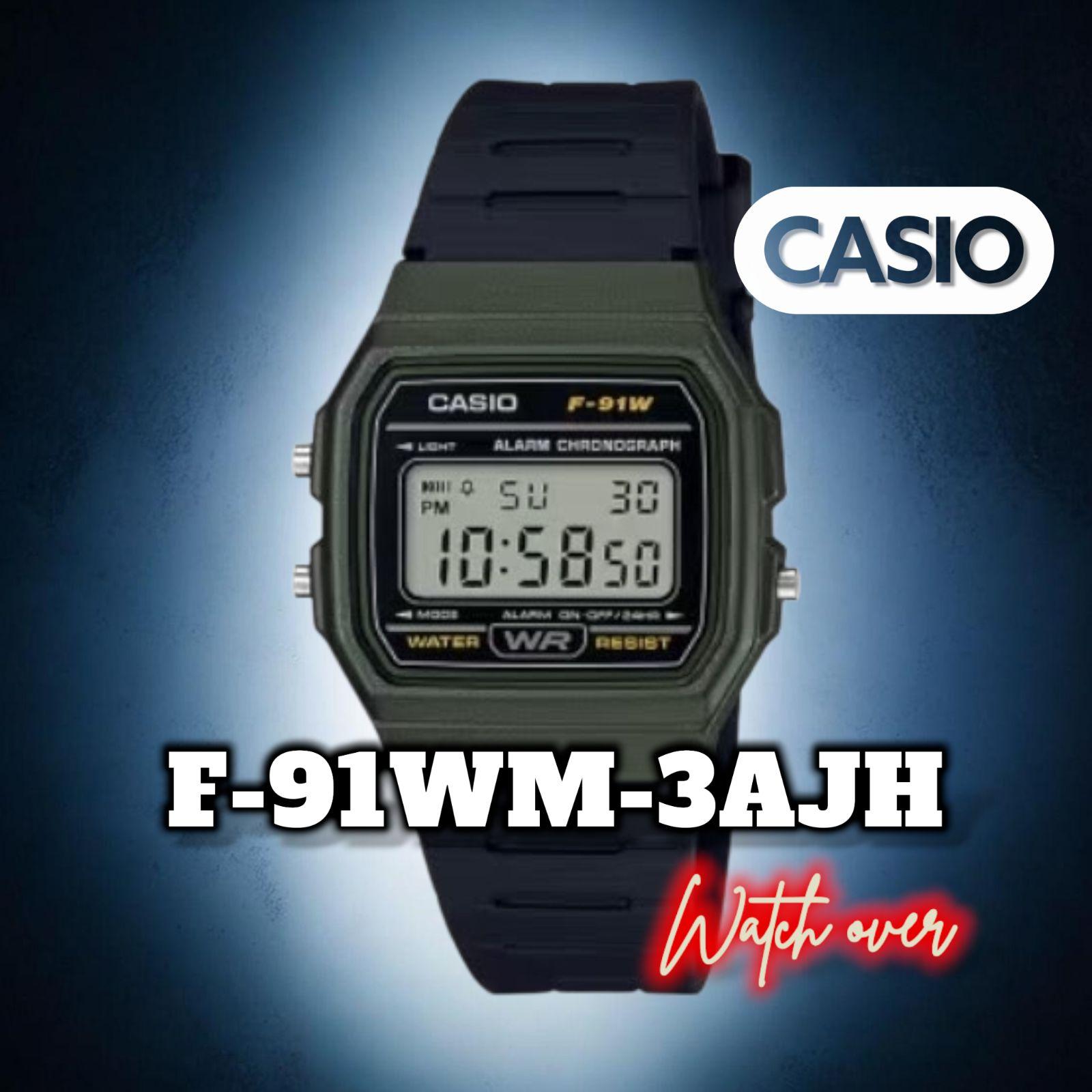 Used Cheap Casio Chipkashi Popular Color F-91WM-3AJH F-91W Khaki Green f91wm3ajh f91w Mercari Delivery Nekopos Casio Casio CASIO Watch