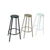 1Pcs Dollhouse Kitchen Cafe Furniture Decoration 1:12 Scale Miniature Bar Stool Metal Round Chair Model