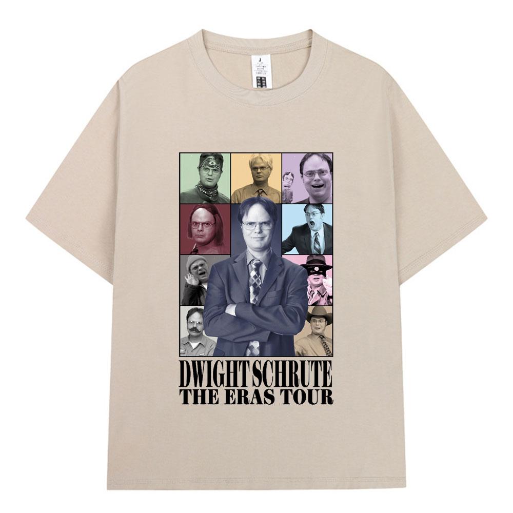 Dwight Schrute The Eras Tour Michael Scott Homage The Office Tshirt Unisex Women Cotton Casual Short Sleeve TShirts Streetwear