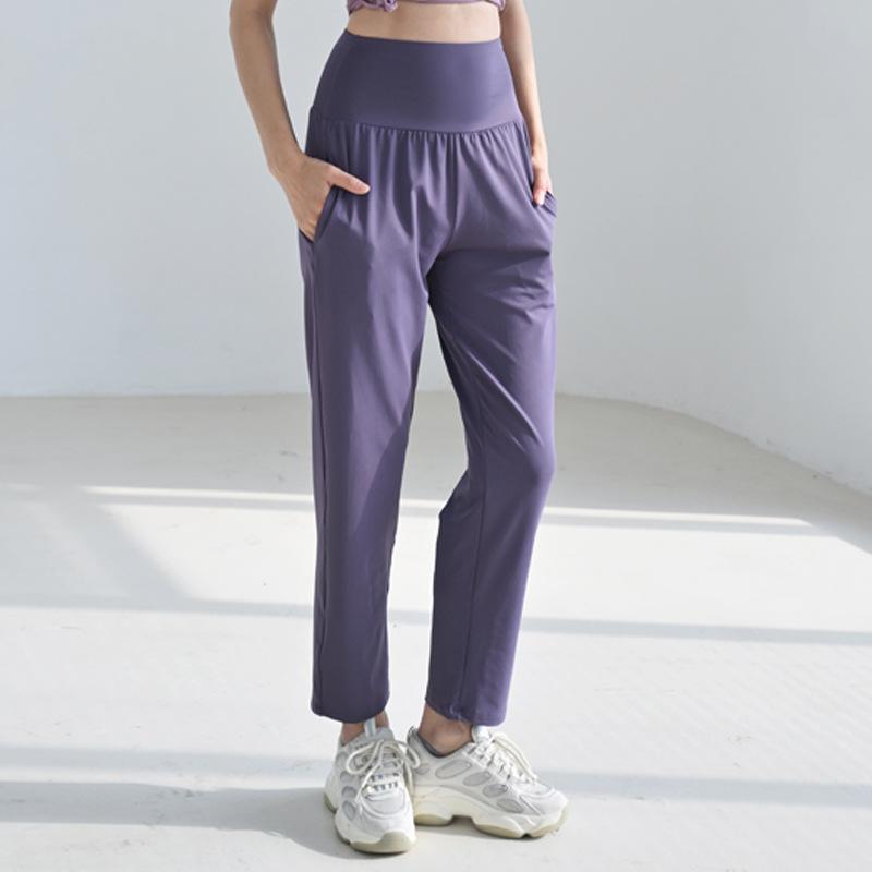 Yoga Clothes Sports Women's Summer Nine-point Trousers Professional Running Fashion and Thin New Temperament High-end Fitness Clothes Trousers
